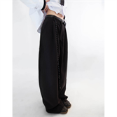 Широкие Брюки БИЧ / Чёрные - фото 50371