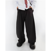 Широкие Брюки БИЧ / Чёрные - фото 50372