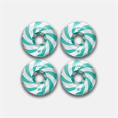 Комплект колес Footwork Swirl Mint (Диаметр 54 мм, Жесткость 99A, Форма Classic) - фото 52341