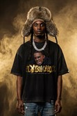 Футболка SHMOT "PBC", GARMENT DYE черный - фото 53175