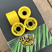 Колеса для лонгборда BROSTUFF Yellow 70*50mm 78A - фото 53424