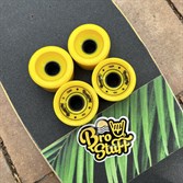 Колеса для лонгборда BROSTUFF Yellow 70*50mm 78A - фото 53425