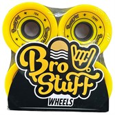 Колеса для лонгборда BROSTUFF Yellow 70*50mm 78A - фото 53427
