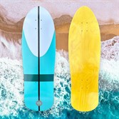 Дека для круизера BROSTUFF El Dorado Teal 32 x 10.5 - фото 53476