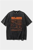 Футболка SHMOT "VINYL MIXING", GARMENT DYE черный - фото 53730