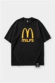 Футболка SHMOT "MILFS", MONO черный - фото 53739