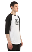 Юнион Футболка двухцветная с рукавом 3/4 Logo, цвет черно-белый, 100% хлопок - фото 6824