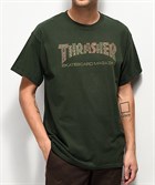 Thrasher футболка DAVIS S/S forest green - фото 7294