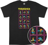 Thrasher футболка BLACK LIGHT S/S black - фото 7322