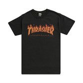 Thrasher футболка FLAME HALFTONE S/S black - фото 8155